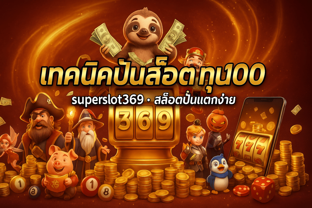เทคนิคปั่นสล็อต ทุน100