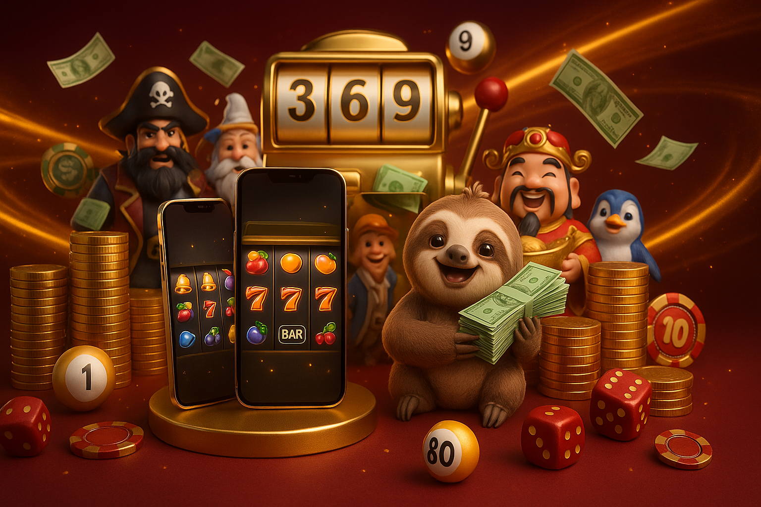 ภาพประกอบการใช้งานมือถือและวิธีเล่นสล็อตด้วย ทางเข้า Superslot369 บน iOS และ Android